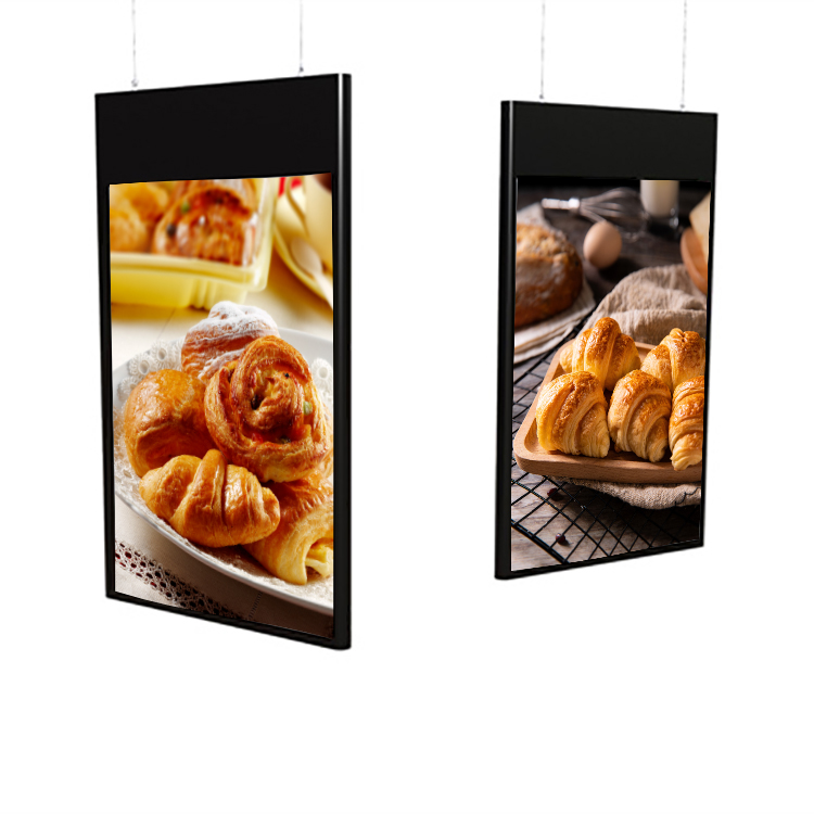 49'' 3000nits Dual Sided Hanging Window Facing Display 